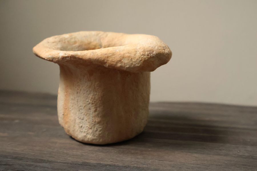 大地系列 斑駁橘黃 手作,水泥,盆器,植栽,多肉,植物,盆栽,居家裝飾,水泥盆器