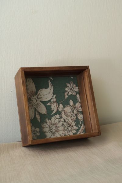 手工木作飾品盒 正方形 