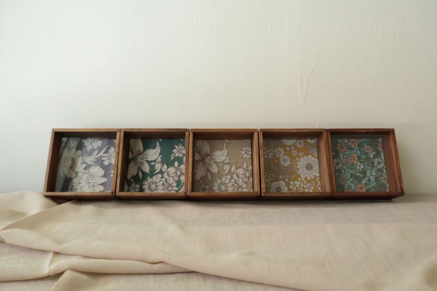 手工木作飾品盒 正方形 