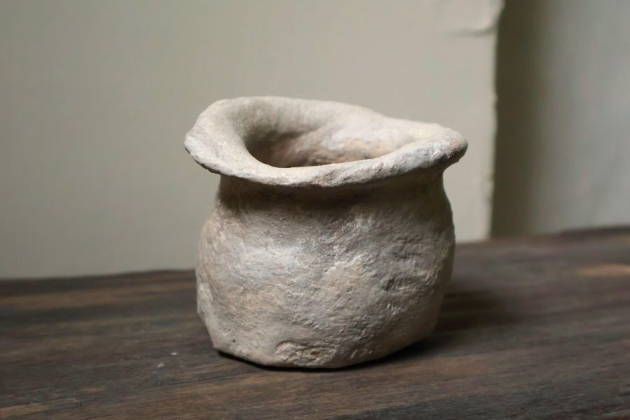 大地系列 斑駁灰咖福袋 手作,水泥,盆器,植栽,多肉,植物,盆栽,居家裝飾,水泥盆器