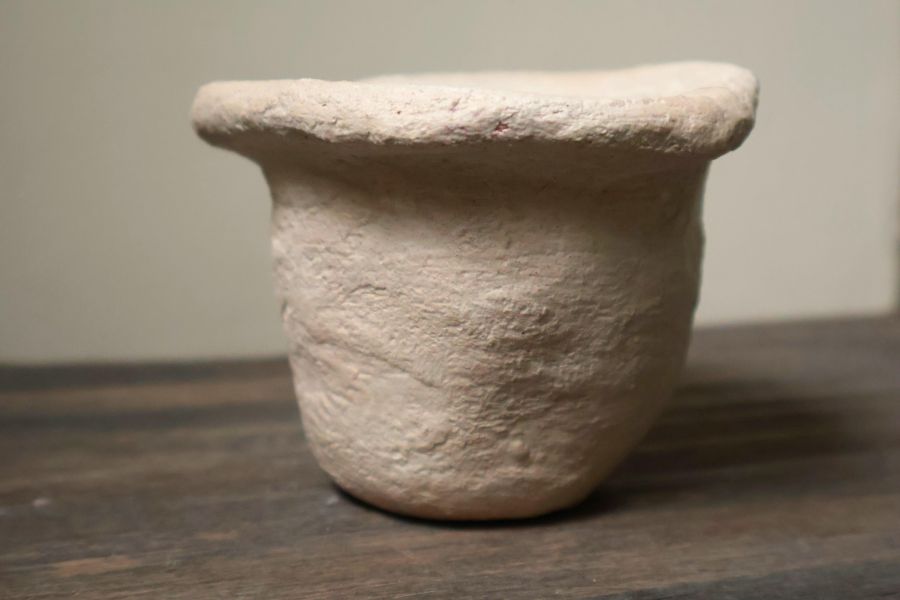 大地系列 肌理米杏 手作,水泥,盆器,植栽,多肉,植物,盆栽,居家裝飾,水泥盆器