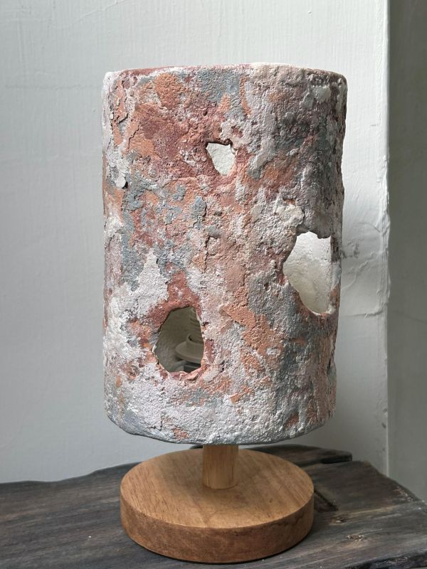 水泥質感桌燈 珊瑚 檯燈,桌燈,手作,水泥,燈,居家裝飾,夜燈