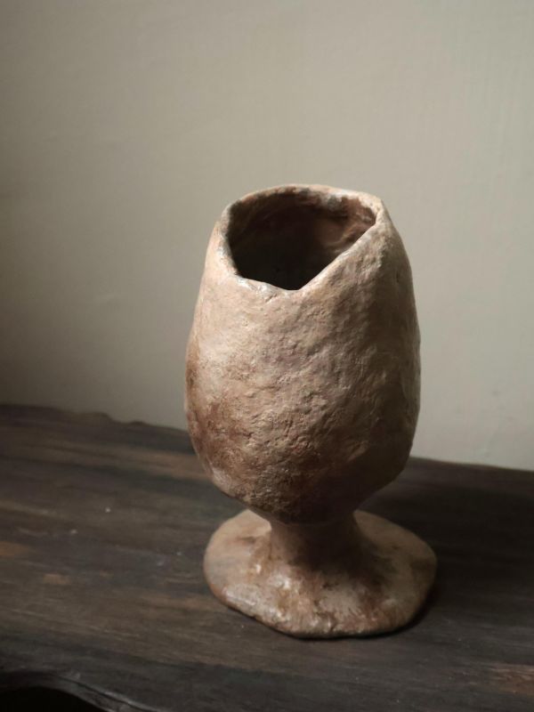 高腳杯花瓶 水泥,花器,花,鮮花,花瓶