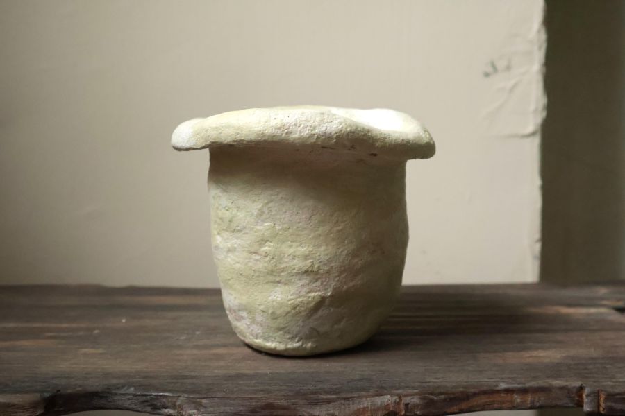 大地系列 暈染草綠 手作,水泥,盆器,植栽,多肉,植物,盆栽,居家裝飾,水泥盆器