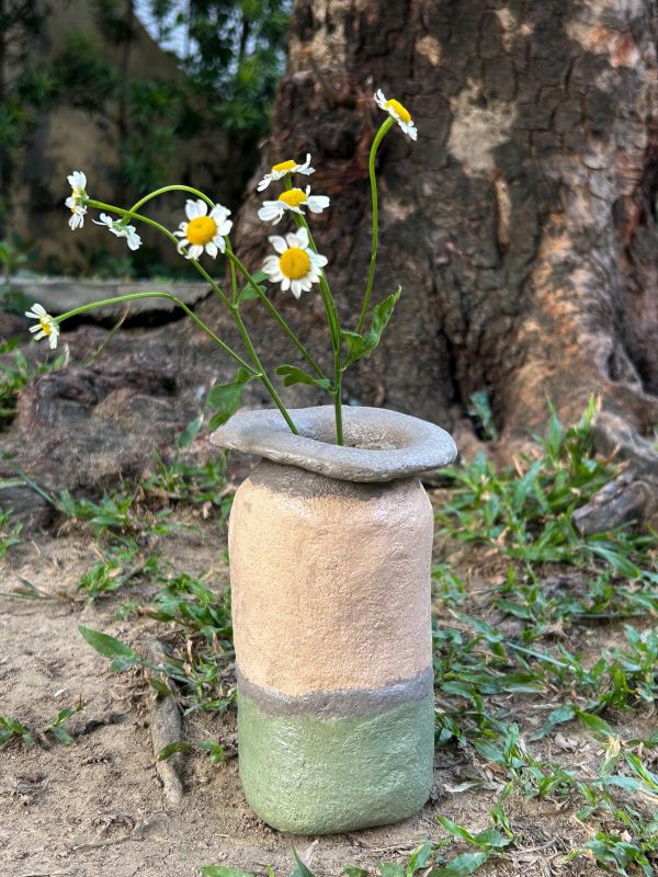 酪梨牛奶瓶 水泥,花器,花,鮮花,花瓶