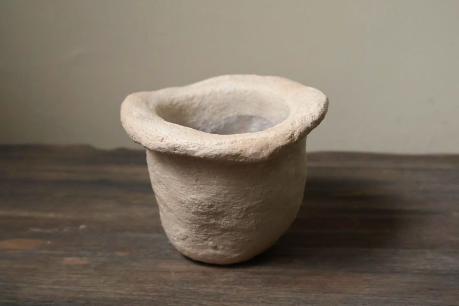大地系列 肌理米杏 手作,水泥,盆器,植栽,多肉,植物,盆栽,居家裝飾,水泥盆器