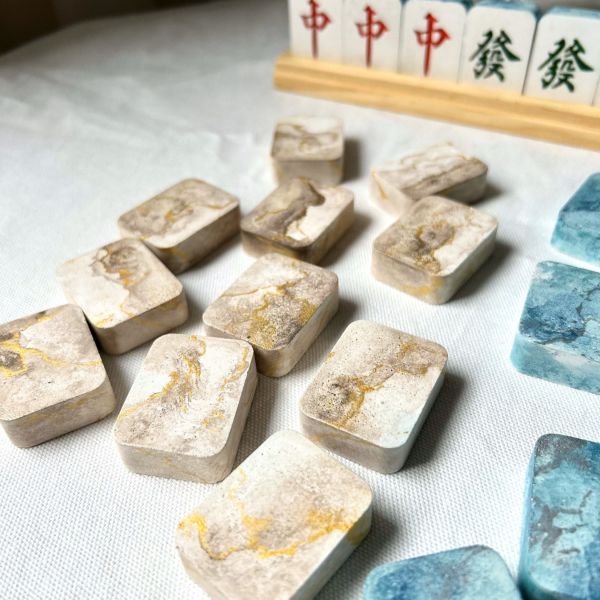 水泥麻將擺件-大三元 