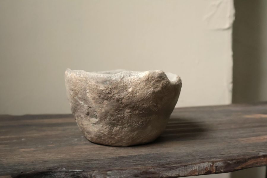 大地系列 灰咖胎球碗 手作,水泥,盆器,植栽,多肉,植物,盆栽,居家裝飾,水泥盆器