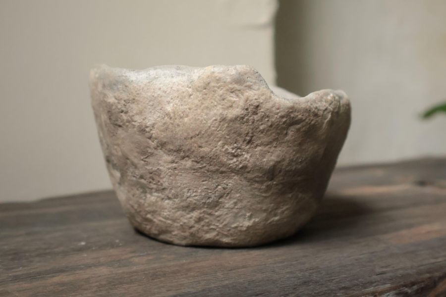 大地系列 灰咖胎球碗 手作,水泥,盆器,植栽,多肉,植物,盆栽,居家裝飾,水泥盆器