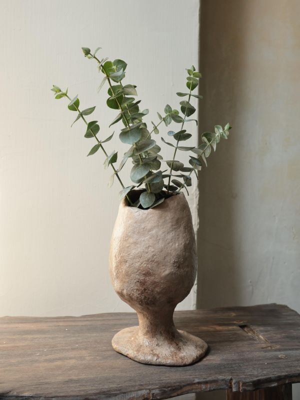 高腳杯花瓶 水泥,花器,花,鮮花,花瓶