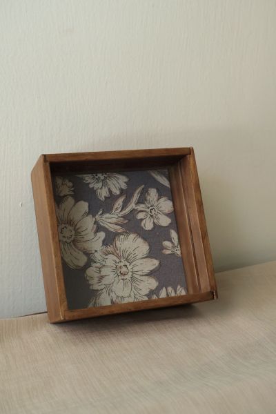 手工木作飾品盒 正方形 