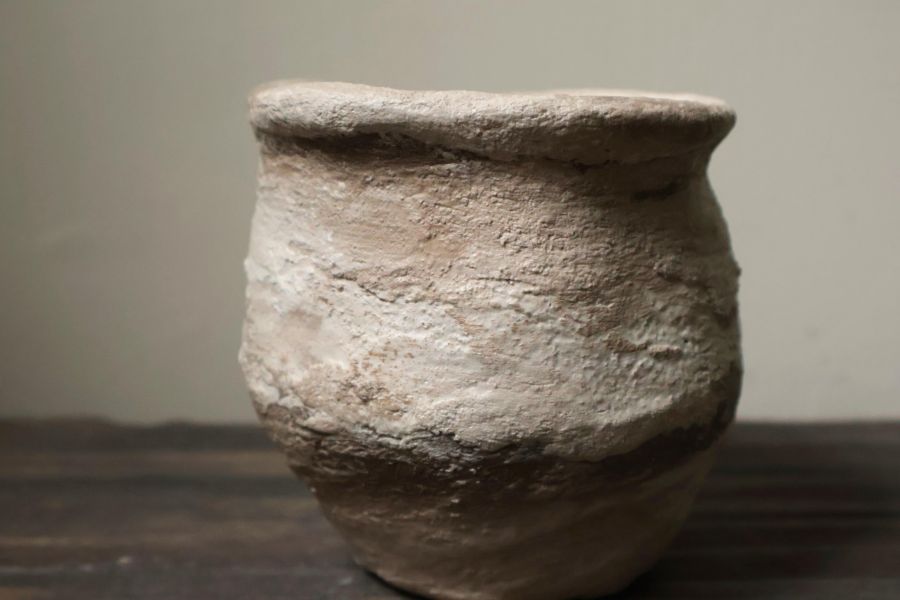 大地系列 斑駁灰咖甕 手作,水泥,盆器,植栽,多肉,植物,盆栽,居家裝飾,水泥盆器