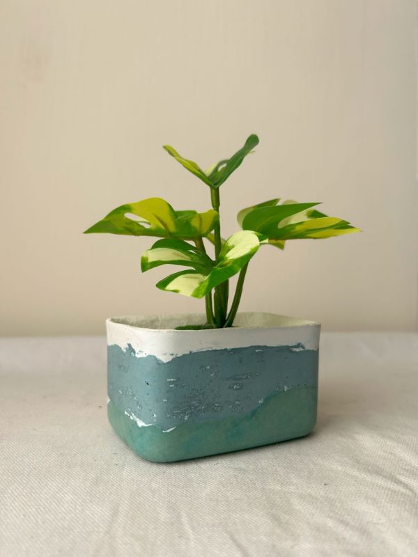 長方形 (小) 手作,水泥,盆器,植栽,多肉,植物,觀葉,塊根,蕨類,盆栽,居家裝飾,水泥盆器