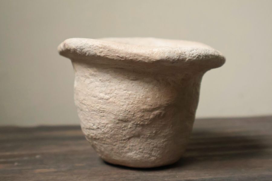 大地系列 肌理米杏 手作,水泥,盆器,植栽,多肉,植物,盆栽,居家裝飾,水泥盆器