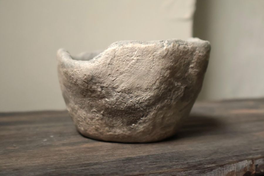 大地系列 灰咖胎球碗 手作,水泥,盆器,植栽,多肉,植物,盆栽,居家裝飾,水泥盆器