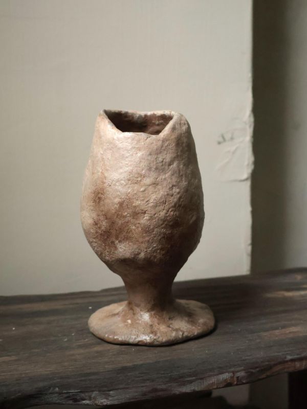 高腳杯花瓶 水泥,花器,花,鮮花,花瓶