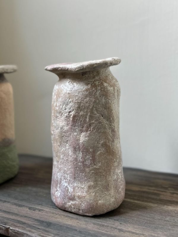 微光暖春牛奶瓶 水泥,花器,花,鮮花,花瓶