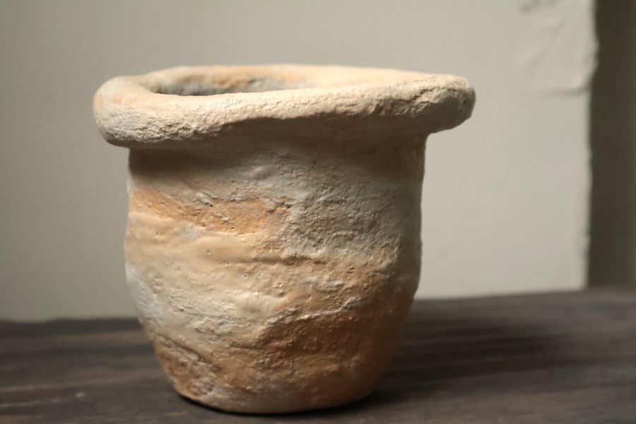 大地系列 斑駁橘黃 手作,水泥,盆器,植栽,多肉,植物,盆栽,居家裝飾,水泥盆器