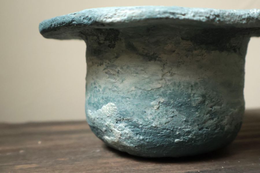 大地系列 浪花藍 手作,水泥,盆器,植栽,多肉,植物,盆栽,居家裝飾,水泥盆器