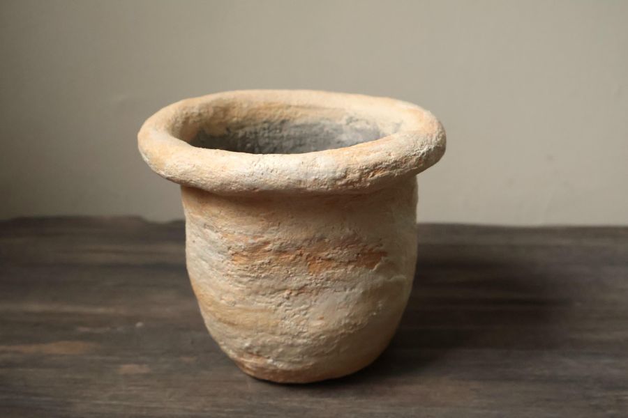 大地系列 斑駁橘黃 手作,水泥,盆器,植栽,多肉,植物,盆栽,居家裝飾,水泥盆器