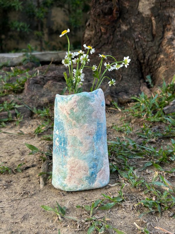 潮痕霧島斜口瓶 水泥,花器,花,鮮花,花瓶