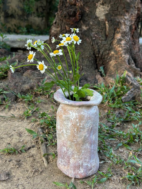 微光暖春牛奶瓶 水泥,花器,花,鮮花,花瓶