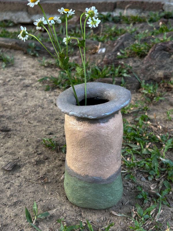 酪梨牛奶瓶 水泥,花器,花,鮮花,花瓶