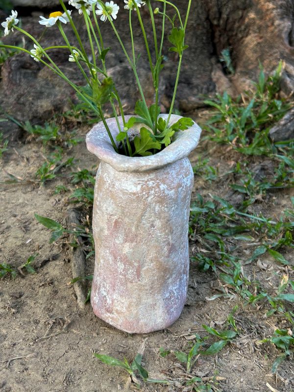 微光暖春牛奶瓶 水泥,花器,花,鮮花,花瓶