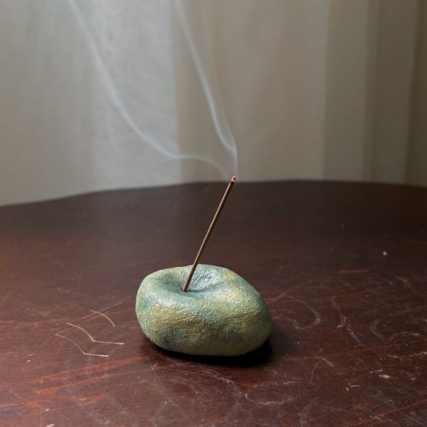 水泥手捏線香座 手作,水泥,線香,線香座,薰香,療癒,冥想
