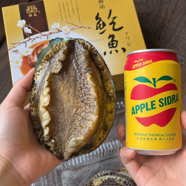 (免運)御品半殼巨無霸鮑魚 2~3顆 淨重550g 正負10%(禮盒裝) 