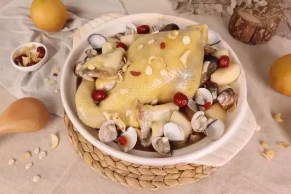 (免運)富美雪梨北杏燉雞湯 (小) 固形物 重量 700克以上 袋裝 