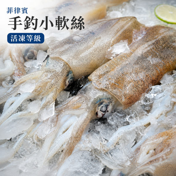 (免運) 菲律賓活凍小軟絲  每包重量 1.5 公斤正負10%   約 8~10隻 