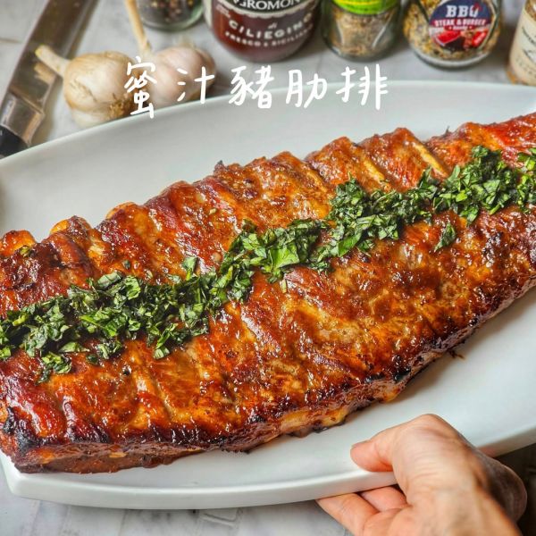 蜜汁豬肋排  重量級!! 每副1000g±10%/包 (含醬汁) 