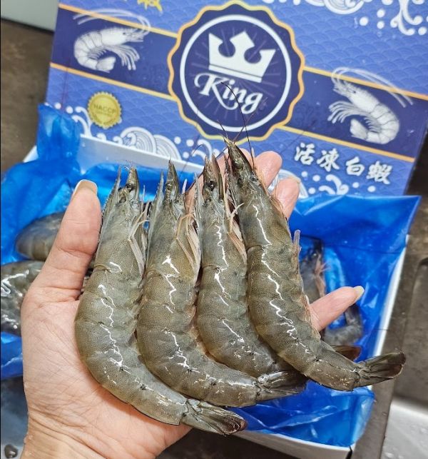 國王活凍大白蝦  每盒550g±10% 約18-20隻 