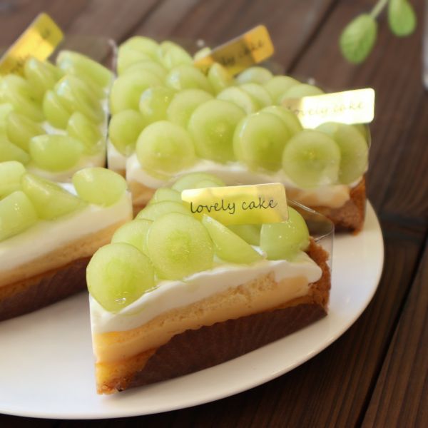 韓國麝香葡萄塔 / 切片 