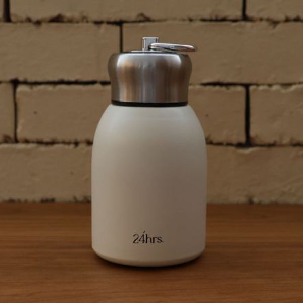 【24HRS】 品牌小胖杯 米白色 300ml 