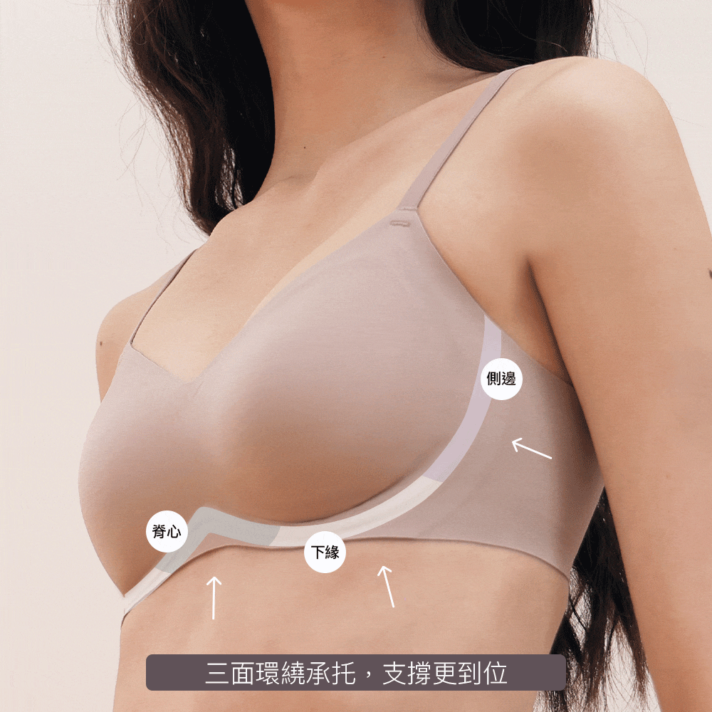 美得很穩24HRS無感柔光內衣(軟支撐款) 