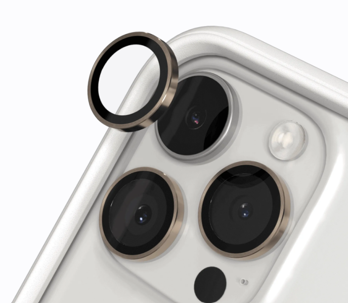 【RHINOSHIELD 犀牛盾】iPhone 15/1617 Pro/Pro Max鏡頭保護貼-黑/銀/金/鈦 