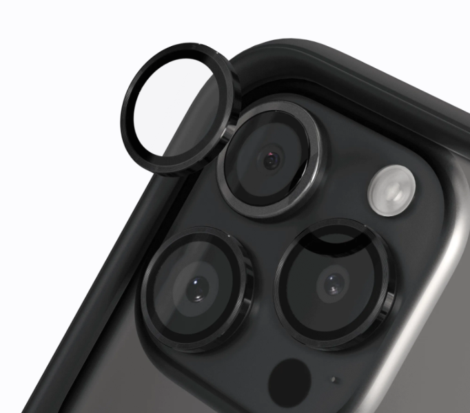 【RHINOSHIELD 犀牛盾】iPhone 15/1617 Pro/Pro Max鏡頭保護貼-黑/銀/金/鈦 