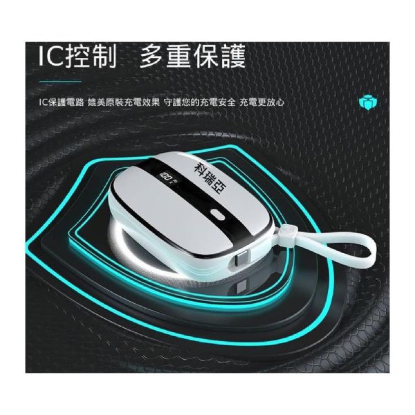 【CoRhea 科瑞亞】多功能攜帶式數據顯示快充行動電源｜10000mAh 便攜行動電源、快充充電寶、10000mAh充電器、Lightning快充、Type-C行動電源、蘋果充電寶、華為快充、多功能充電器