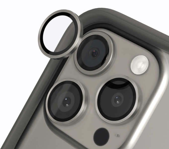 【RHINOSHIELD 犀牛盾】iPhone 15/1617 Pro/Pro Max鏡頭保護貼-黑/銀/金/鈦 