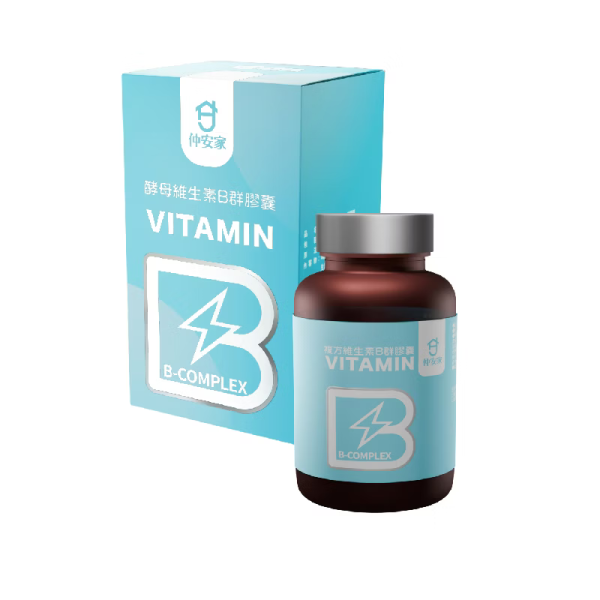 仲安家 酵母維生素B群膠囊(60顆/盒) 仲安家 酵母維生素B群膠囊