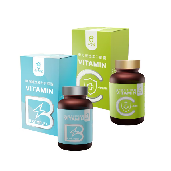 仲安家 維生素B+維生素C雙入組 仲安家維生素B+維生素C雙入組