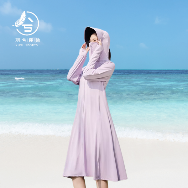 時尚長款防曬外套 