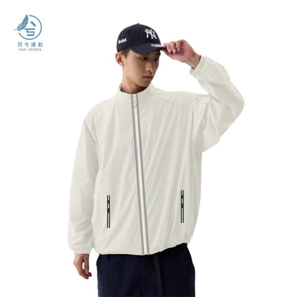 酷帥男款防曬連帽外套 