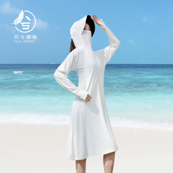 時尚長款防曬外套 