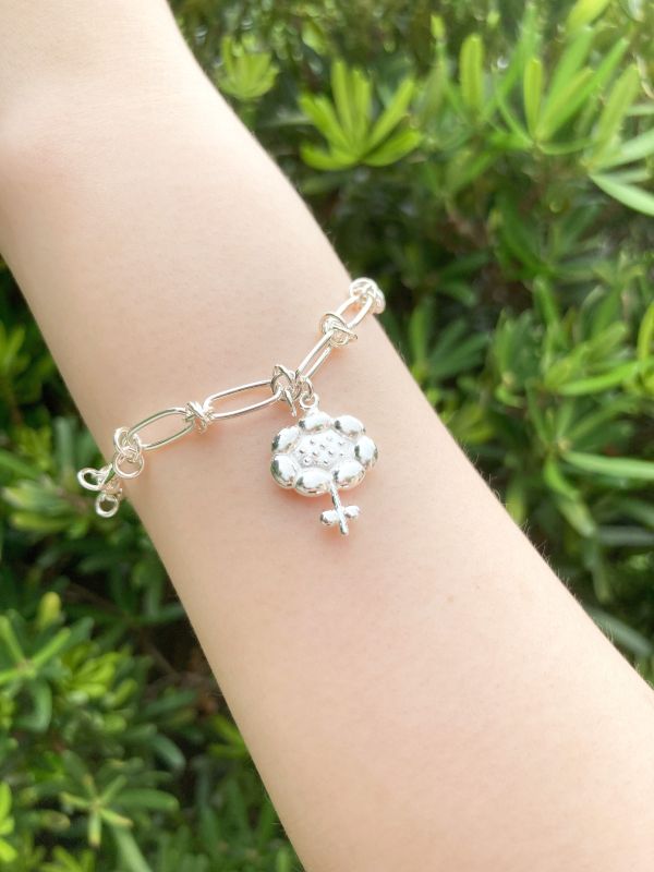 雲朵花花手鏈 夢想、浪漫、雲朵、925純銀、手工飾品、客製化生日禮物、女生、飾品、手鏈