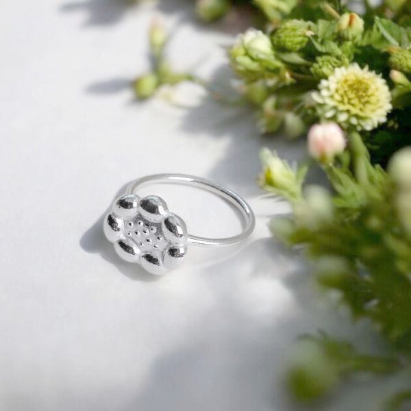 雲朵花花戒指 夢想、浪漫、雲朵、925純銀、手工飾品、客製化生日禮物、女生、飾品、戒指