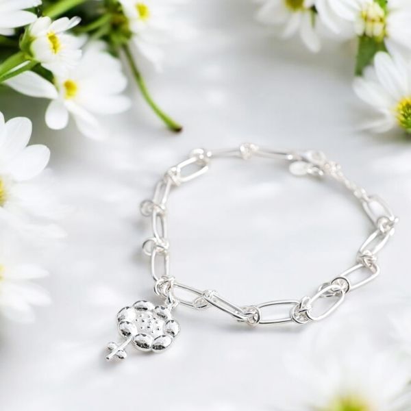 雲朵花花手鏈 夢想、浪漫、雲朵、925純銀、手工飾品、客製化生日禮物、女生、飾品、手鏈