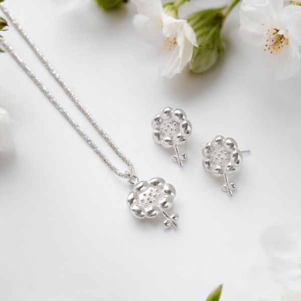 雲朵花花項鍊 夢想、浪漫、雲朵、925純銀、手工飾品、客製化生日禮物、女生、飾品、項鍊